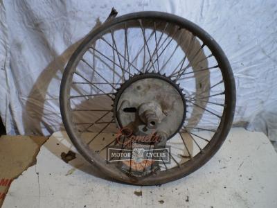 BUJE TRASERO COMPLETO CON LLANTA AÑOS 20 / 30 TERROT ALCYON MOTOBECANE NORTON ARIEL BSA 