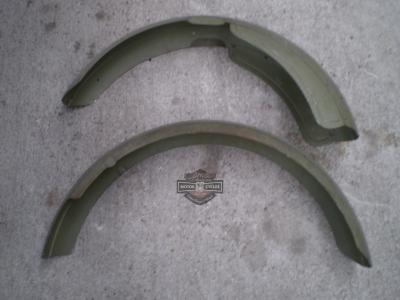 PAREJA FENDERS MUDGUARD HARLEY DAVIDSON F / FD /J /JD  NUEVOS DE LA EPOCA AÑOS 1916 /1917 / 1918 / 1919 / 1920 