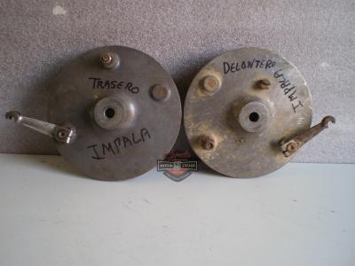 PLATOS PORTA ZAPATAS MONTESA IMPALA DELANTERO Y TRASERO 