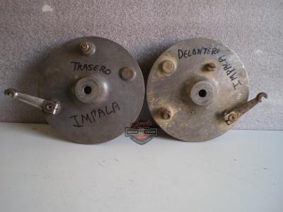 PLATOS PORTA ZAPATAS MONTESA IMPALA DELANTERO Y TRASERO 