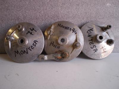 PLATOS PORTA ZAPATAS DELANTEROS Y TRASEROS  MONTESA 74 PUCH 