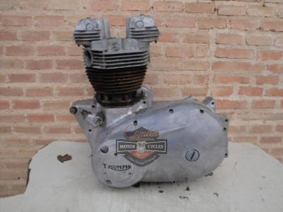 MOTOR TRIUMPH T120R INCOMPLETO  TIGER /  BONEVILLE 650cc / 750cc AÑOS 50 / 60 / 70 