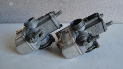 PAREJA DE CARBURADORES DELLORTO  VHB25B D / VHB25B S /  MOTO GUZZI 250 TS ELECTRONICA  - BENELLI 250 2C 