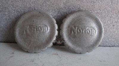 POMOS FRENO DE DIRECCION / STEERING DAMPER NORTON 18 / ES2 / 16H / BIGFOUR   FUNDIDOS EN ALUMINIO SIN MECANIZAR  AÑOS 1931 A 1940 