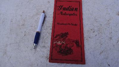 CATALOGO INDIAN  MOTORCYCLES STANDARD OF THE WORLD AÑO 1923 ORIGINAL 