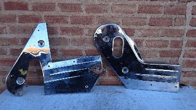 PANELES LATERALES CROMADOS  ORIGINALES HARLEY DAVIDSON PANHEAD / PANSHOVEL / SHOVEL / FLH AÑOS 1960 A 1980