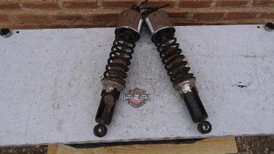 AMORTIGUADORES TRASEROS REGULABLES HARLEY DAVIDSON FL / FLH / SHOVELHEAD AÑOS 1970 A 1984 