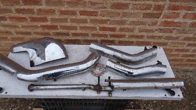 EMBELLECEDORES DE EXHAUST CROMADOS HARLEY DAVIDSON FL / FLH / SHOVELHEAD AÑOS 1970 A 1976 