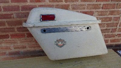 MALETA FIBRA ORIGINAL HARLEY DAVIDSON ELECTRA GLIDE FL FLH SHOVELHEAD AÑOS 1970 A 1980 